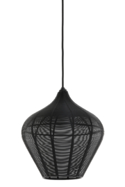 2947912 | Hanglamp Ø27x29,5 cm ALVARO mat zwart | Light & Living