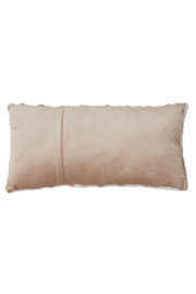 6877543 | Kussen 60x30 cm MABLY - velvet crème/bruin | Light & Living
