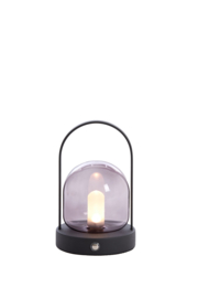 1889612 | Tafellamp LED Ø12x19 cm YEREMI (oplaadbaar) - mat zwart | Light & Living