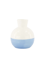 Vaasje keramiek - blauw/wit | Zusss