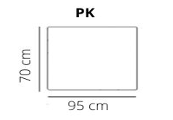 Hocker 70x95cm Stratos - Sterling - Silver - Sullivan | Het Anker