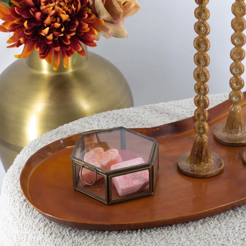 DB1372 | Metalen dienblad kidney M - tangerine | HomeBound by KY 