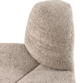 377901- WD | Mojo eetbank hoek rond rugleuning - wollig donkerzand | WOOOD