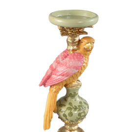 725156 | Brittani parrot candleholder - green | PTMD