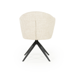 96340 | Stoel Connor - zwart/beige | Eleonora - SHOWROOMMODEL (alleen afhalen!)