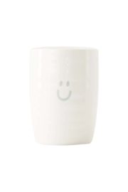 Koffiemok smiley - wit/grijsblauw | Zusss