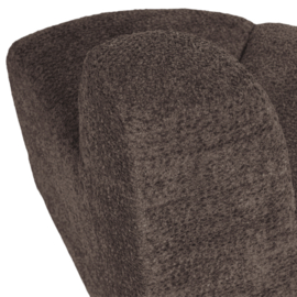 377901- WB | Mojo eetbank hoek rond rugleuning - wollig bruin | WOOOD