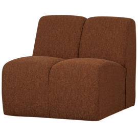377451-RM | Mojo 1-zits element - bouclé roestbruin melange | WOOOD