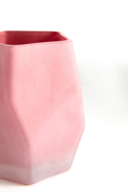 7797189 | Theelicht Ø10x8 cm NOBLE - mat donkerroze | Light & Living