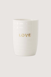 Koffiemok love - wit/goud | Zusss