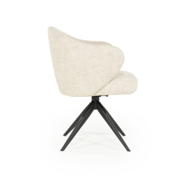 96340 | Stoel Connor - zwart/beige | Eleonora - SHOWROOMMODEL (alleen afhalen!)