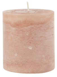 4175-64 | Rustic candle - desert rose Ø:7 H:7.5 | Ib Laursen