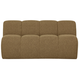 377462-GM | Mojo eetbank met rugleuning 164cm - bouclé geel/bruin melange | WOOOD