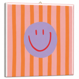 TE3262 | Tegeltje striped smiley | HomeBound by KY 