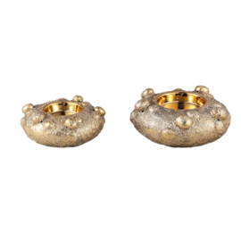 722569 | Giulia round candleholder low L - gold | PTMD