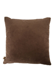 Kussen happy home 45x45cm - donkerbruin | Zusss 