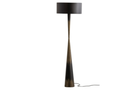 800311-Z | Blackout too staande lamp metaal zwart/brass | BePureHome 