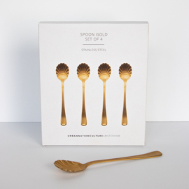 105074 | UNC Spoons Gold - Set of 4 in gift pack | Urban Nature Culture