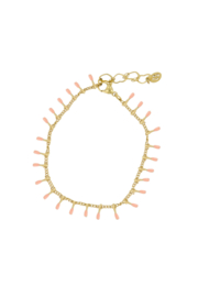 Armband druppels - zalm/goud | Zusss