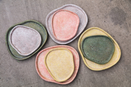 732307 | Killeen organic shaped plate L - yellow | PTMD