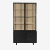 Vitrinekast Langley  - Zwart | New Routz
