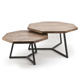 1637 | Coffeetable set Octagon | By-Boo