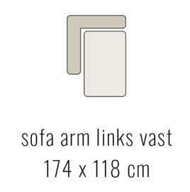 Sofa arm links vast - Tori 174x118 cm | Sevn