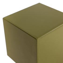 377966-G | Numo wanddeco set vaas/kubus 29x13 cm - metaal groen | WOOOD