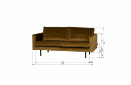 800542-14 | Rodeo bank 2,5-zits - velvet honing geel | BePureHome