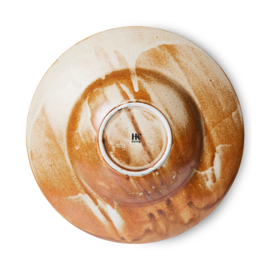 ACE7137 | Chef ceramics: pasta plate, rustic cream/brown | HKliving