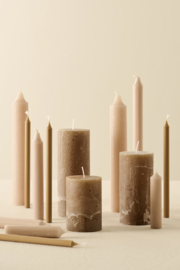 78023-67 | Rustic candle - honey Ø:6.8 H:10 | Ib Laursen 