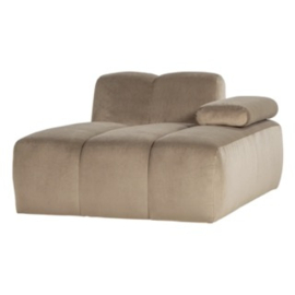 378459/60- VK | Mojo chaise longue element (links of rechts) - velvet khaki | WOOOD