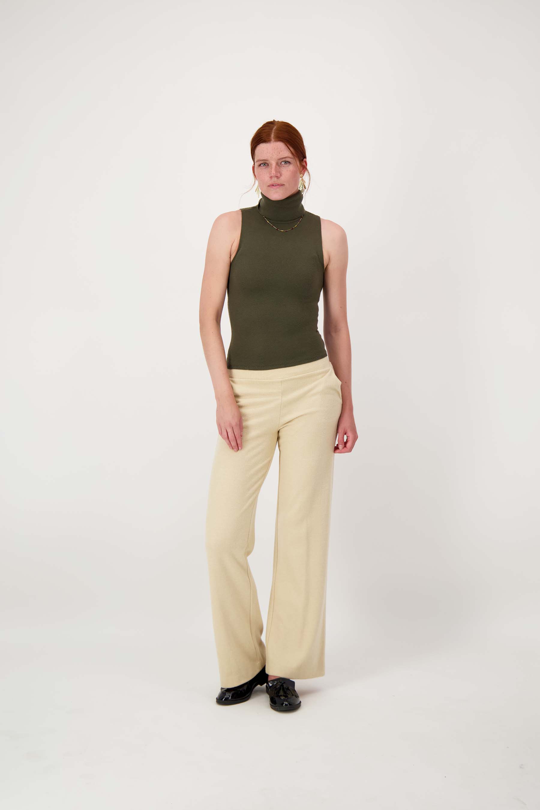 Visgraat broek - beige | Zusss