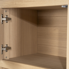 96289 | Kabinet Helsinki 200x220cm 2-delig 4-drs. 2 laden - naturel | Eleonora