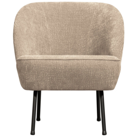 800748- SA | Vogue fauteuil - 3D Chenille sand | BePureHome
