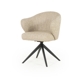 96341 | Stoel Connor - zwart/taupe | Eleonora