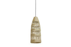 2960730 | Hanglamp Ø20x42 cm Latika - naturel | Light & Living