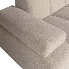 377465-EM | Mojo chaise longue bank rechts - bouclé beige melange | WOOOD