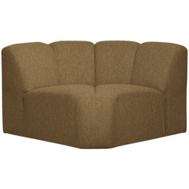 377458-GM | Mojo hoekelement - bouclé geel/bruin melange | WOOOD