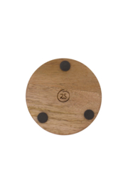 Set van 4 onderzetters parelmoer hartje - wit/goud | Zusss 