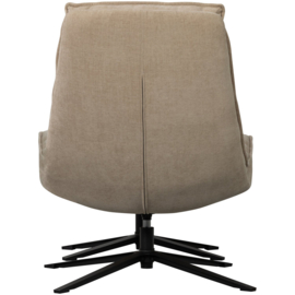 377553-N | Kube draaifauteuil met hocker - naturel | WOOOD