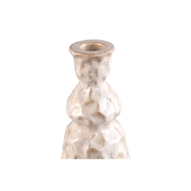 738304 | Kirsey candleholder irregular B - cream | PTMD - Verwacht in oktober!