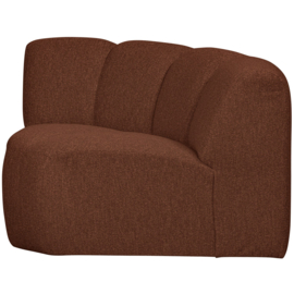 377458-RM | Mojo hoekelement - bouclé roestbruin melange | WOOOD