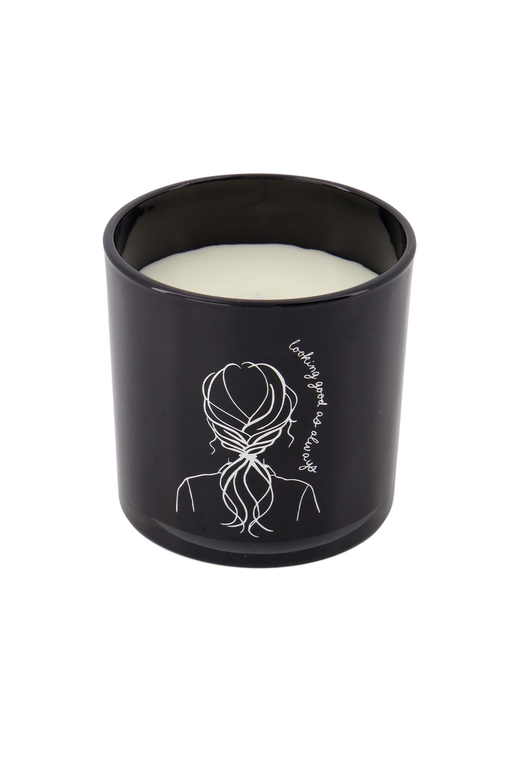 Geurkaars in glas vrouw - zwart | Zusss