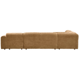 375074-H | Cloud hoekbank links - geweven chenille honinggeel | WOOOD