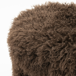 250239 | Poef Doodly - dark brown | By-Boo