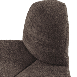 377901- WB | Mojo eetbank hoek rond rugleuning - wollig bruin | WOOOD
