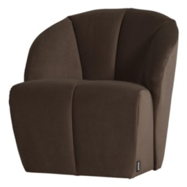 378463-VB | Mojo draaifauteuil - velvet bruin | WOOOD