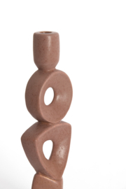 6085394 | Kandelaar 12x8x37 cm PICAR - terra | Light & Living