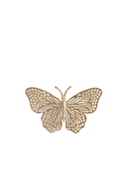 7479198 | Ornament 26x16x3 cm BUTTERFLY - glanzend goud | Light & Living 